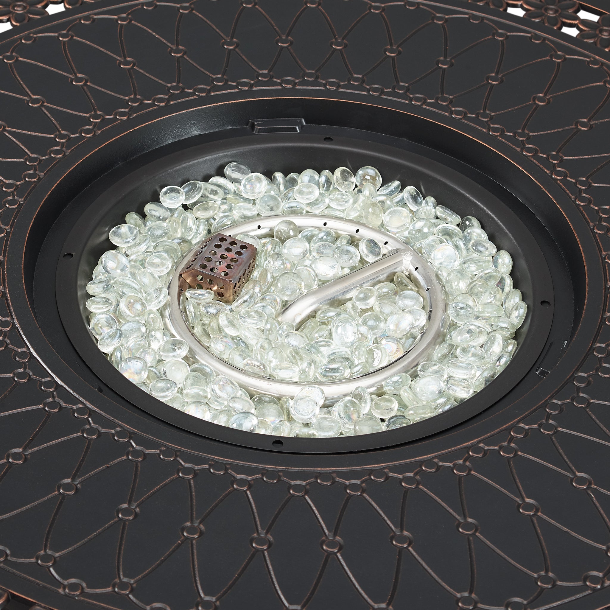 Columbia 34&quot; Aluminum Round LPG Fire Pit | 63691