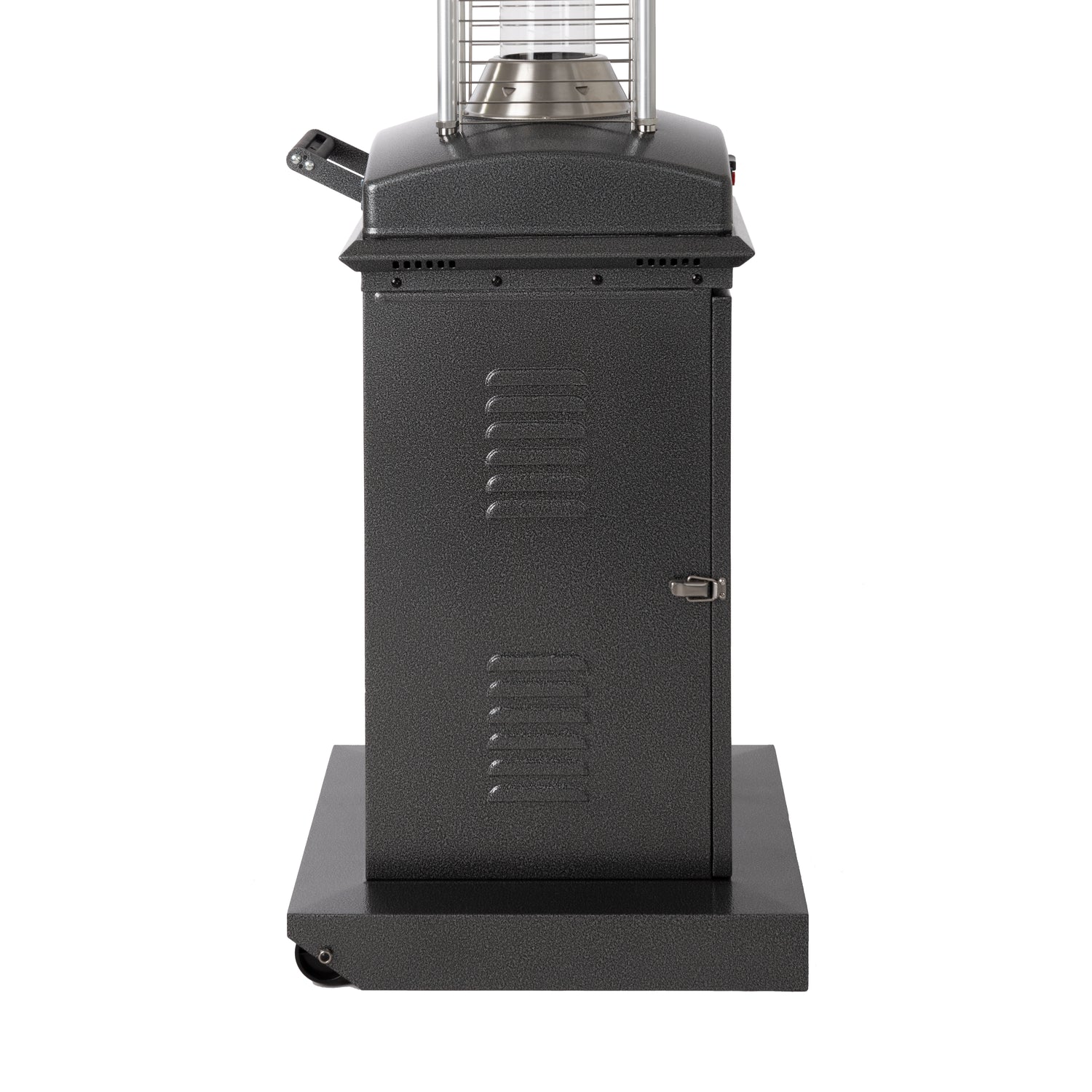 Square Patio Flame Heater in Hammered Platinum | 64361