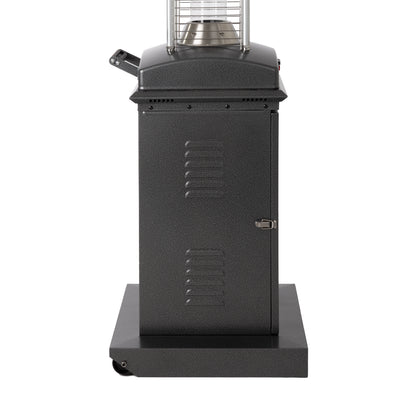 Square Patio Flame Heater in Hammered Platinum | 64361