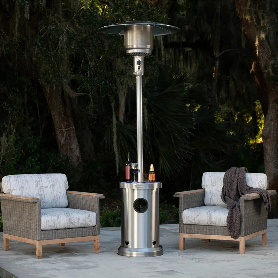 Stainless Steel Patio Heater with LED Table | 65046