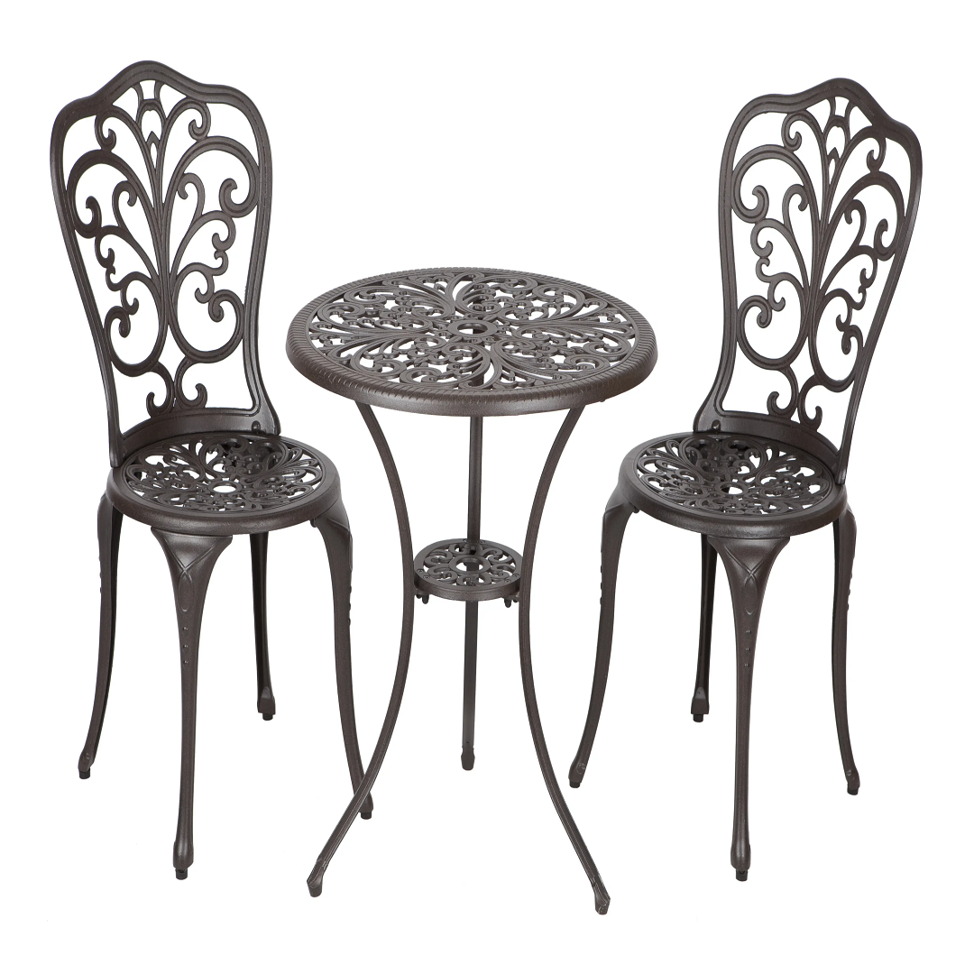 Faustina Antique Bronze 3pc Bistro Set | 61908