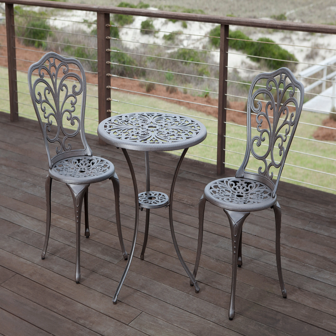 Faustina Antique Bronze 3pc Bistro Set | 61908