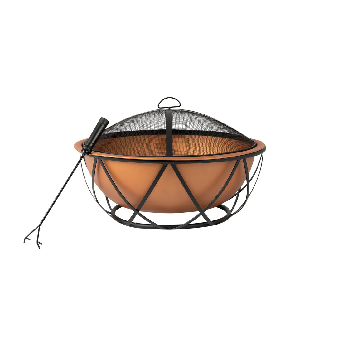 Barzelonia Round Copper Look Fire Pit | 62241