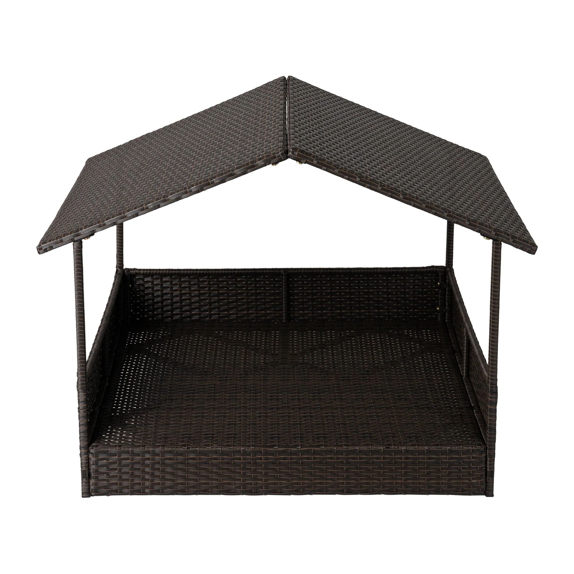 Huntley Pet Rattan Wicker Indoor Outdoor Cabana Raised Pet Bed | 02214