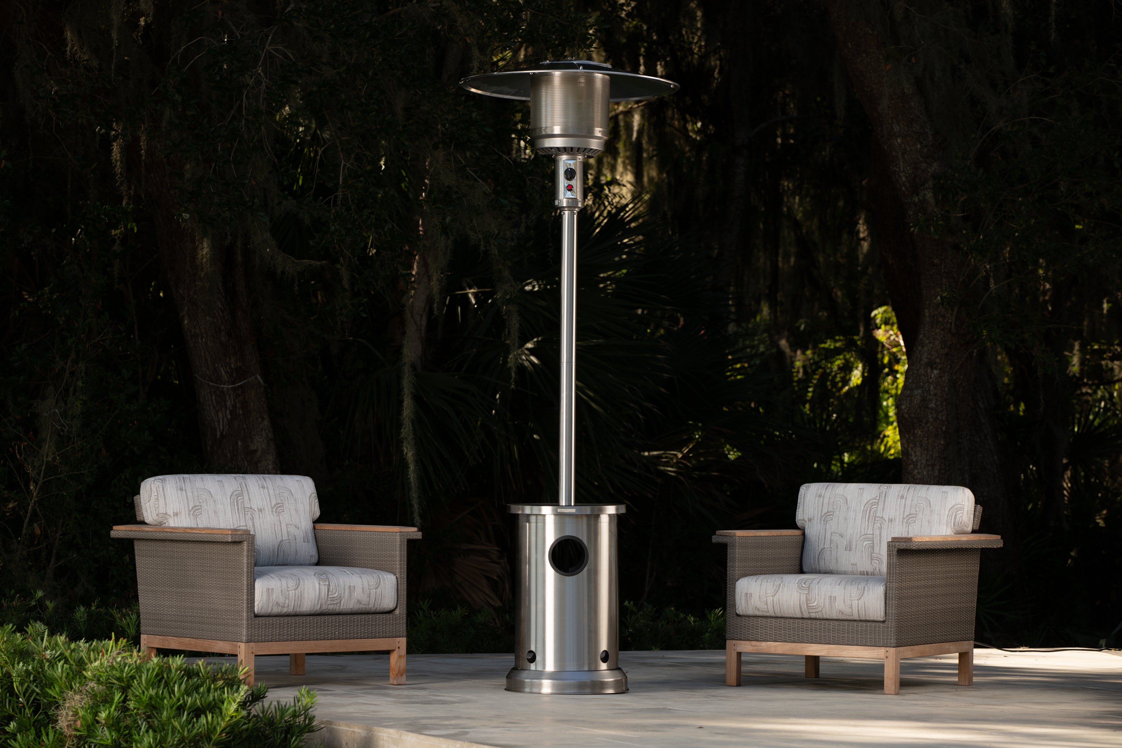 Stainless Steel Patio Heater with Table | 65044