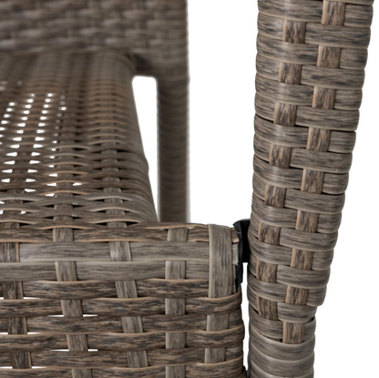 Weathered Gray Morgan Outdoor Wicker Stacking Chair - Set of 2 | 65254