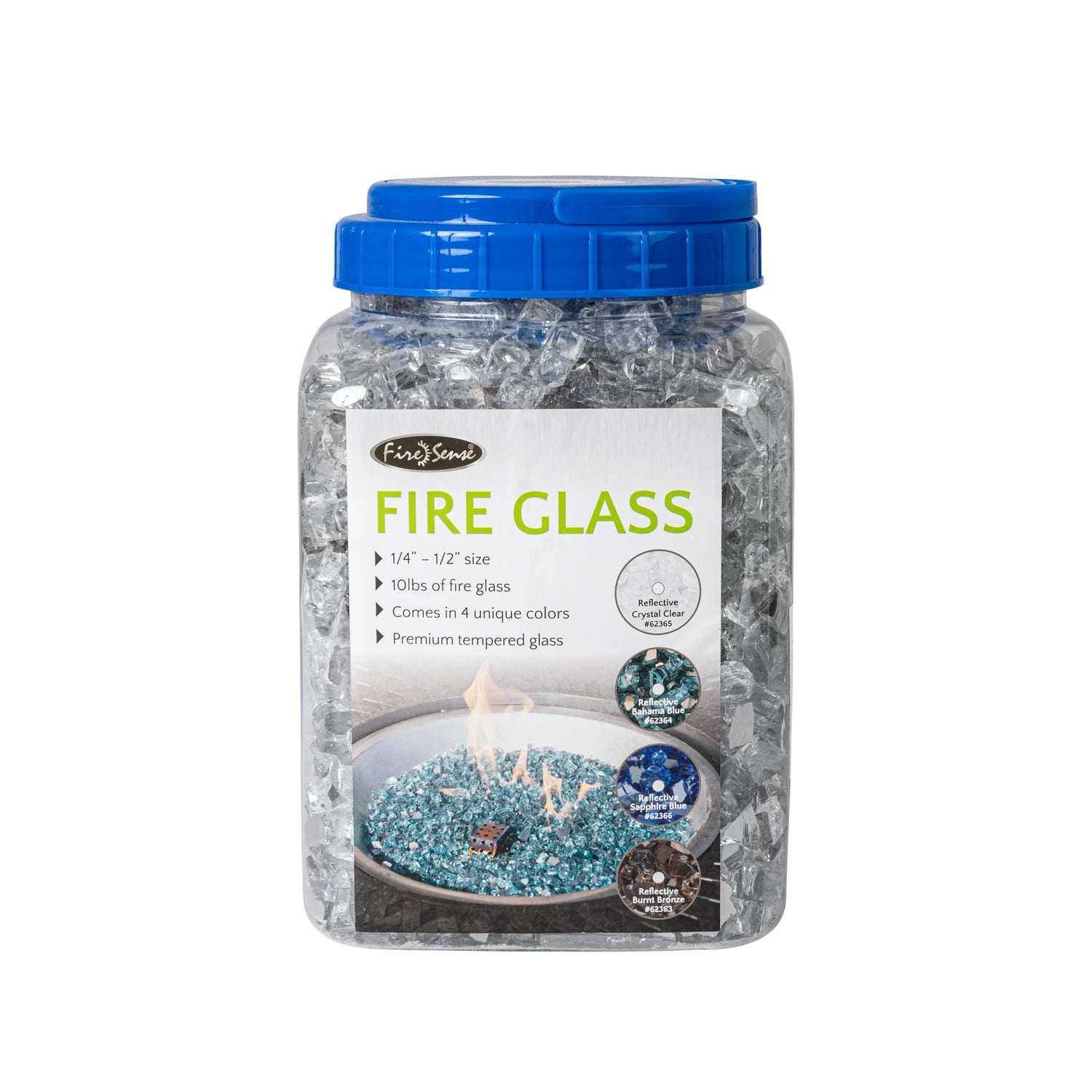 Crystal Clear Reflective Fire Glass | 62365