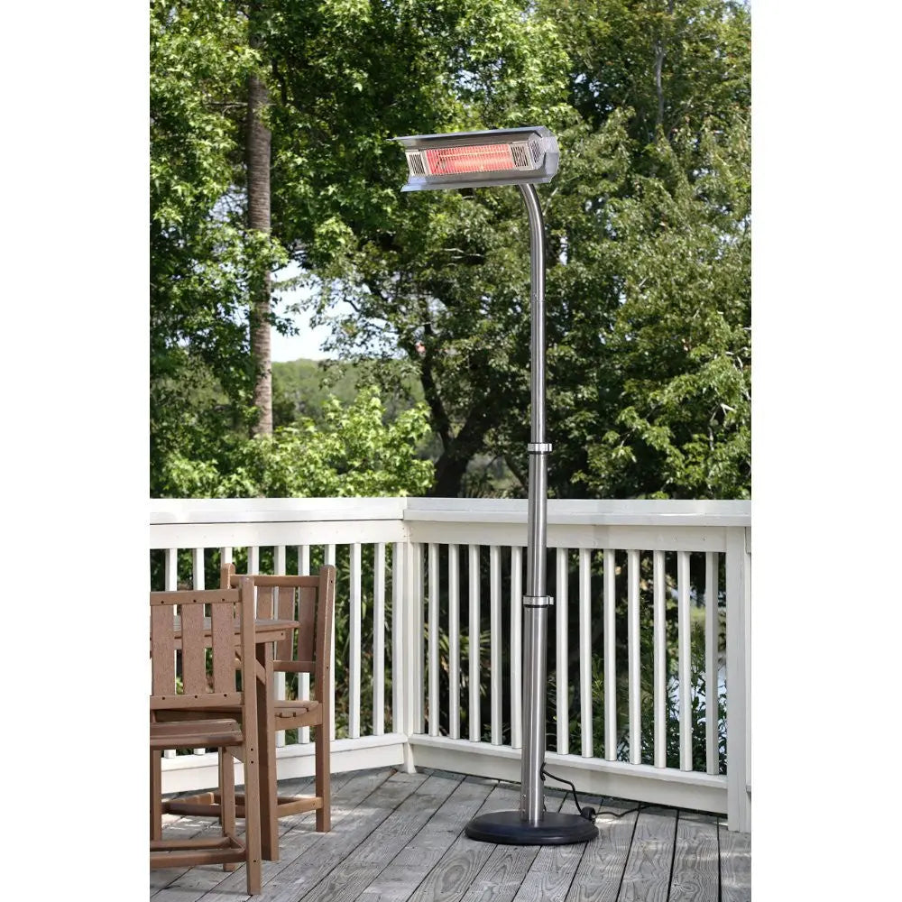 Stainless Steel Telescoping Offset Pole Mounted Infrared Patio Heater | 02117