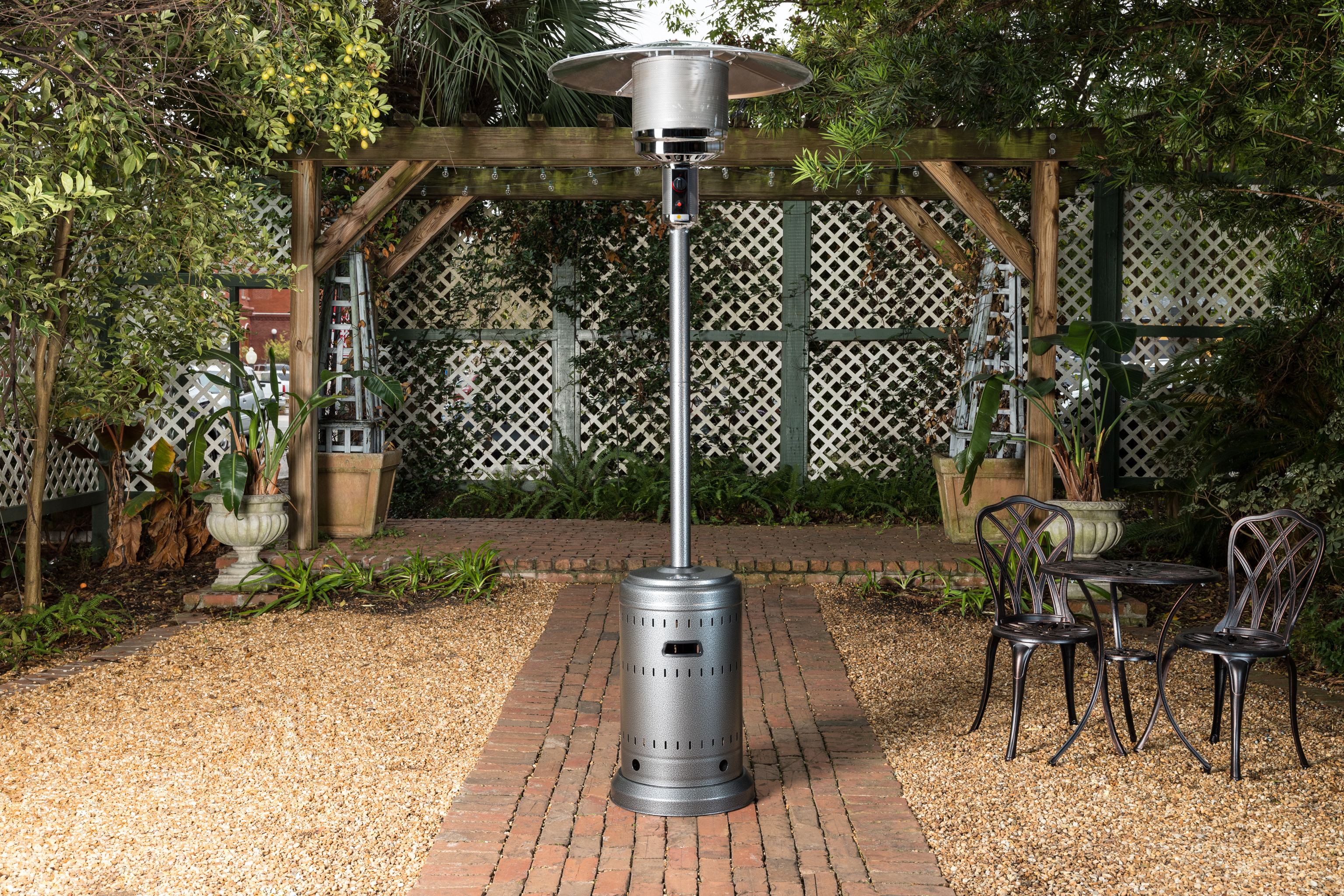 Well Traveled Living Commercial Patio Heater, 46,000 BTU, Gray