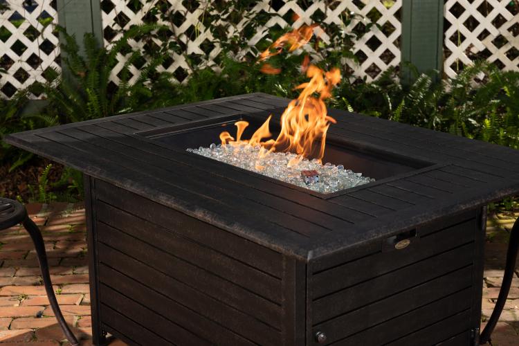 Longmont Aluminum Rectangular LPG Fire Pit | Well Traveled Living